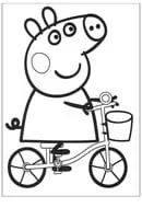 Peppa Pig kleurplaat 4